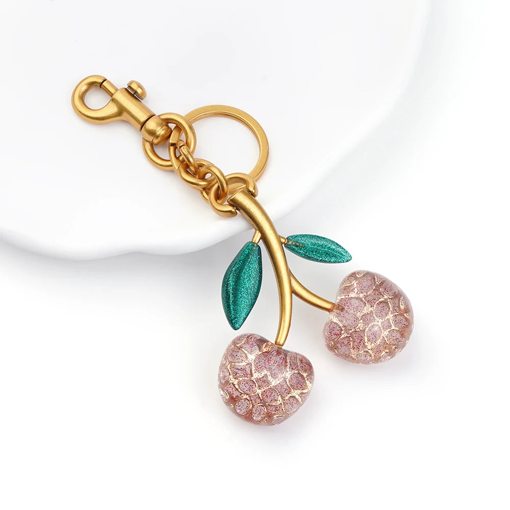 Porte‑clés Cerise – Accessoire fun et coloré