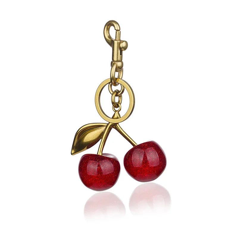 Porte‑clés Cerise – Accessoire fun et coloré